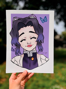 Butterfly Girl Print